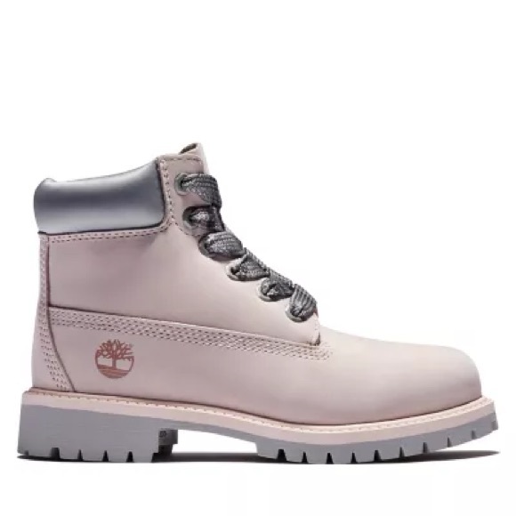 Timberland’s Women’s PREMIUM 6-INCH WATERPROOF BOOTS Light Pink Nubuck 4 M - Picture 3 of 13